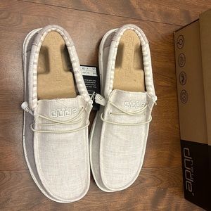 Hey dude casual sneaker, Wally, Chambray stone beige, size 10, NWT